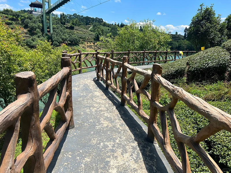 河道仿木护栏